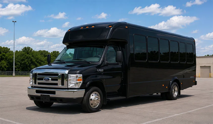 20-passenger minibus exterior